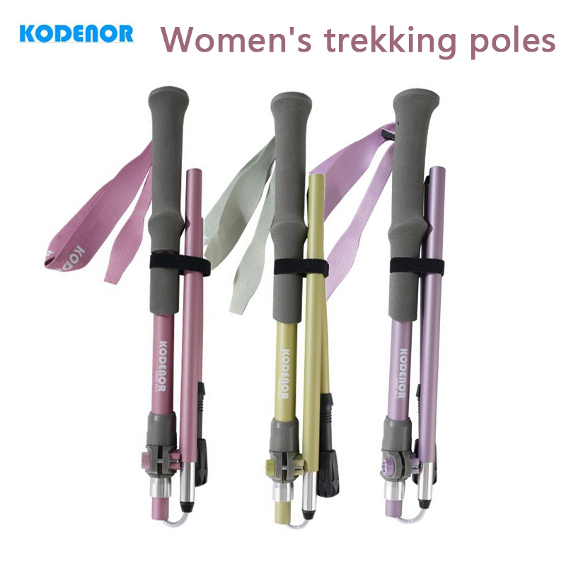 Trekking Pole Carbon - 2 szt. Damskie składane kijki trekkingowe