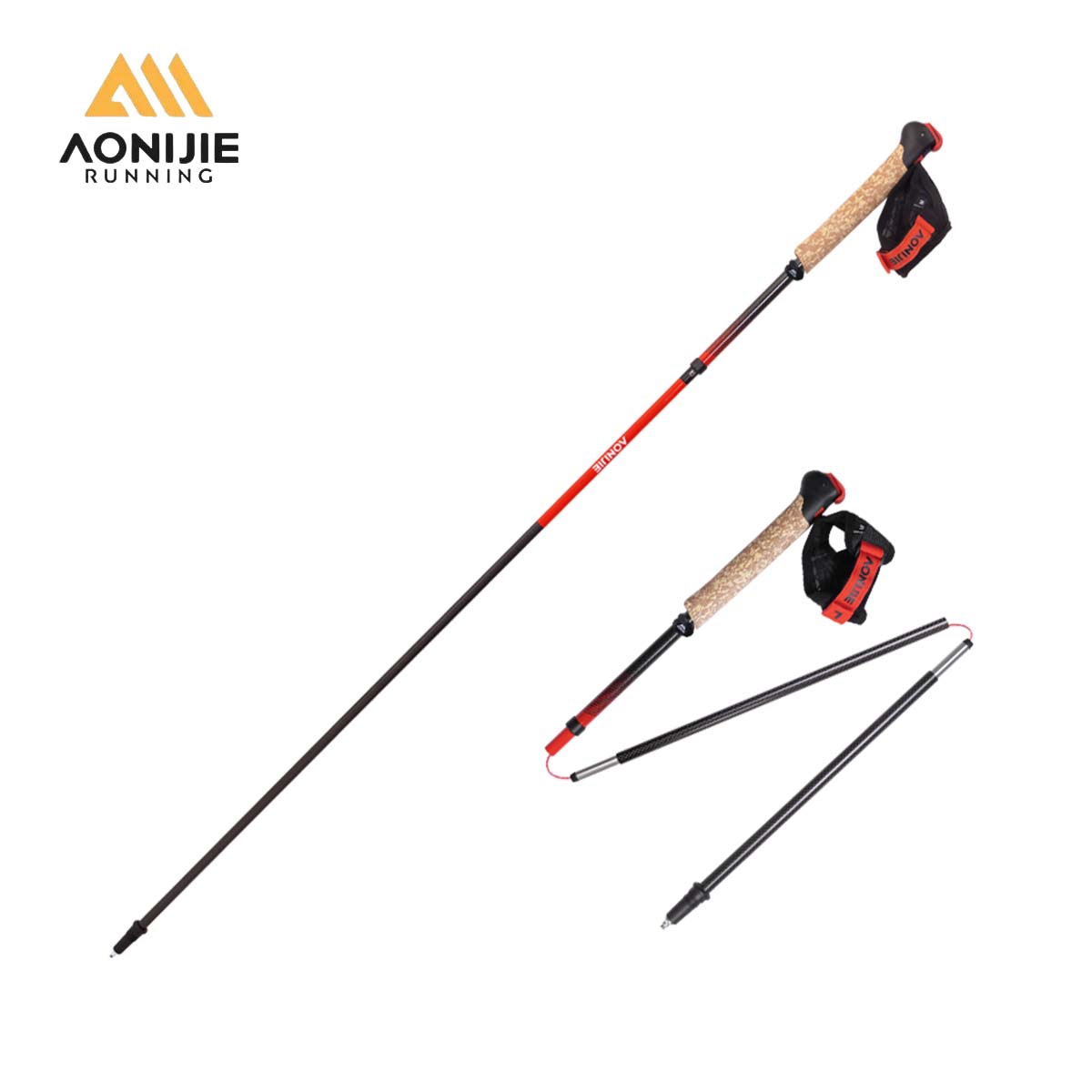 Trekking Pole Carbon - 2 szt. AONIJIE E4212 E4218 Składane