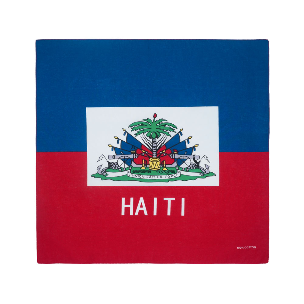 Running Gear Gifts For Men - Haiti Flaga Bandana 100% Bawełna Kobiety