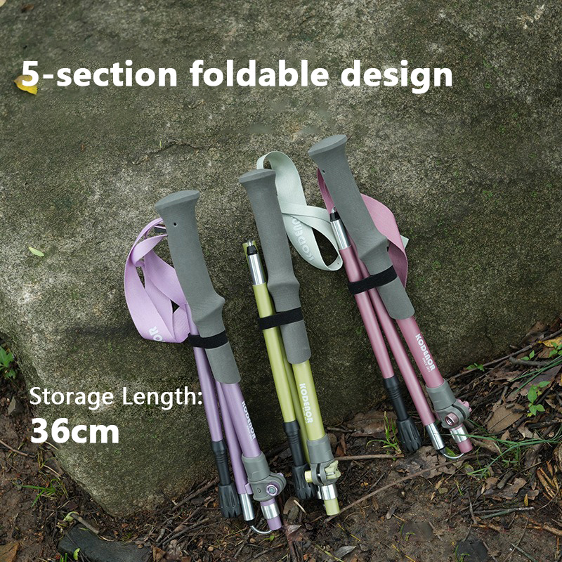 2 szt. Damskie składane kijki  – Trekking Pole Carbon recenzja i cena