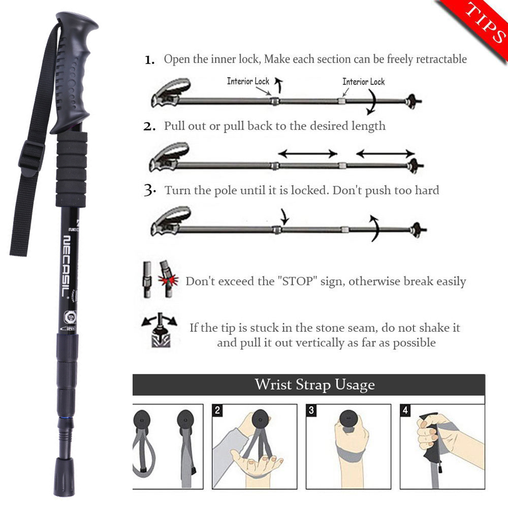 2 sztuk/partia kijki trekkingo – Trekking Pole Carbon recenzja i cena
