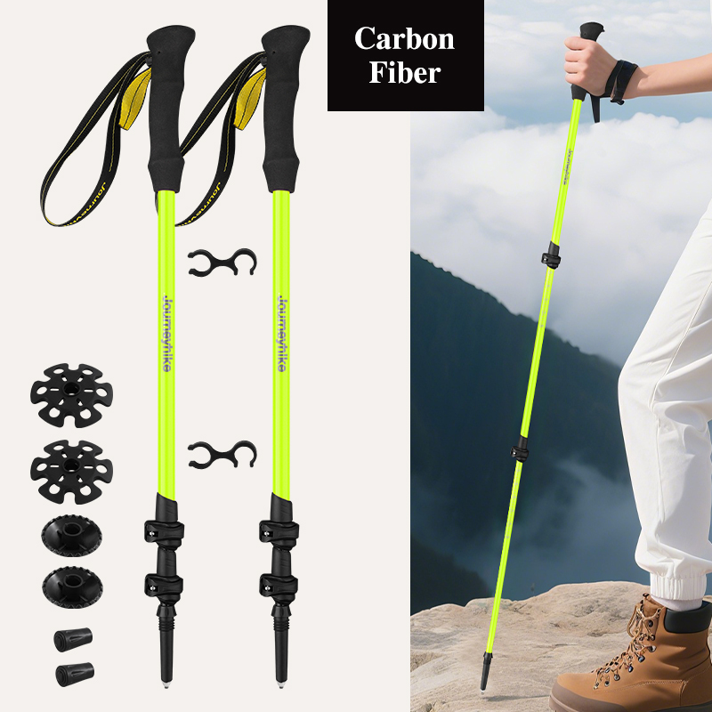 Fluorescencyjne zielone kijki  – Trekking Pole Carbon recenzja i cena